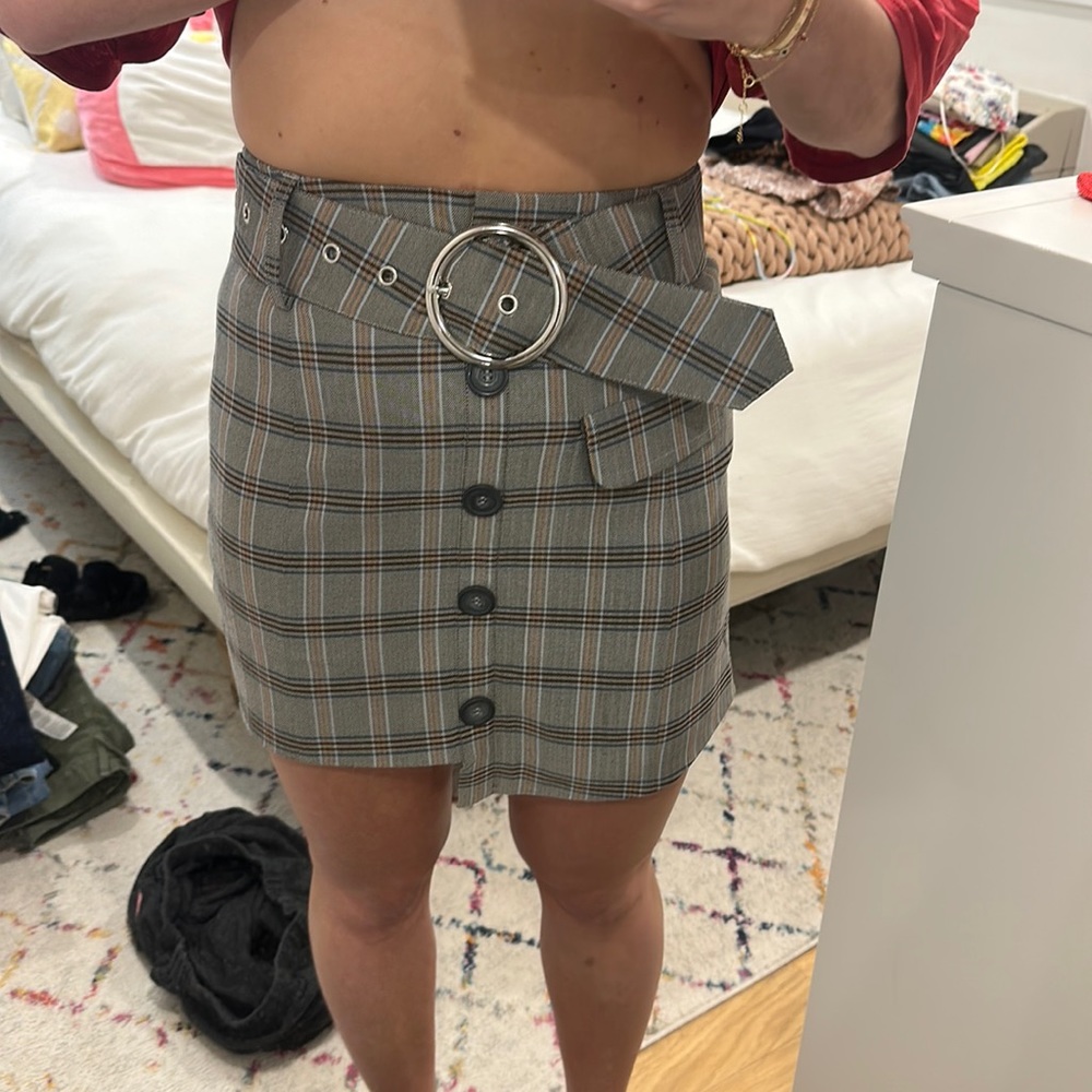 For Love and Lemons plaid skirt